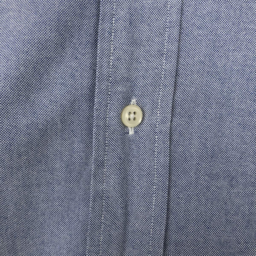 Ralph Lauren YARMOUTH long sleeve button down shirt, men's size L cotton blue type Vintage Second Hand