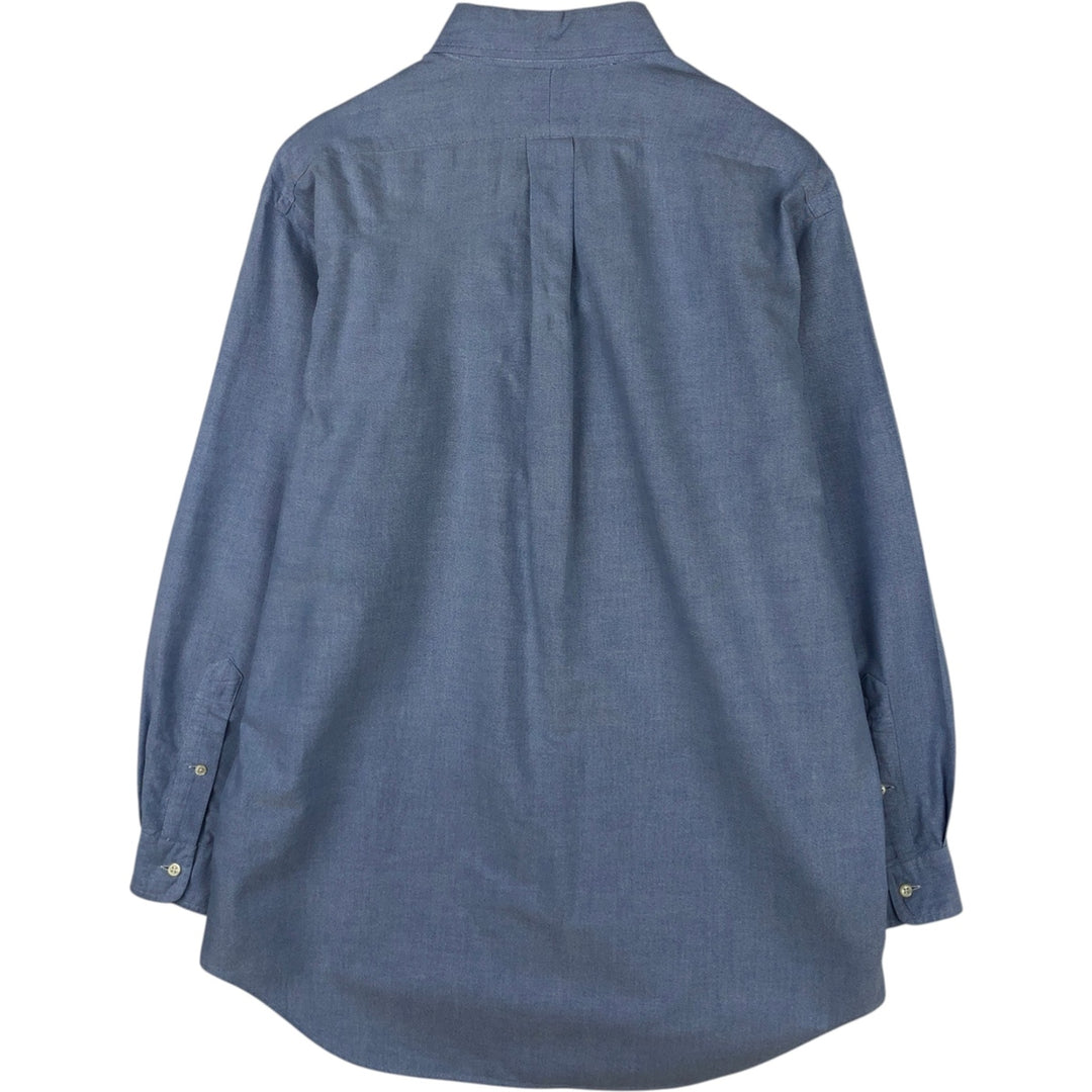 Ralph Lauren YORMOUTH Long-Sleeve Button-Down Shirt, Men's Size L (approx.) cotton blue type Vintage Second Hand
