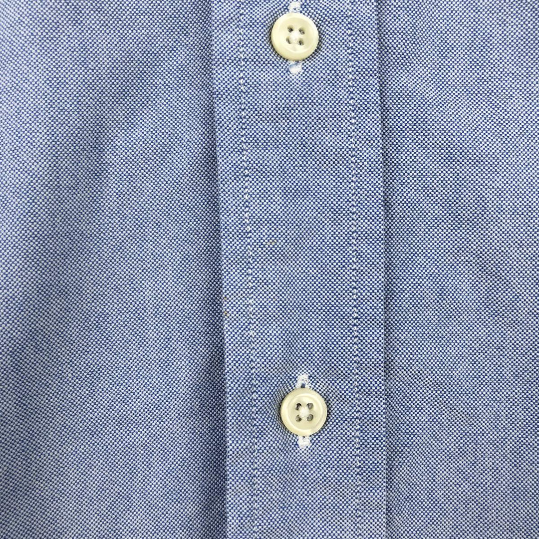 Ralph Lauren YORMOUTH Long-Sleeve Button-Down Shirt, Men's Size L (approx.) cotton blue type Vintage Second Hand
