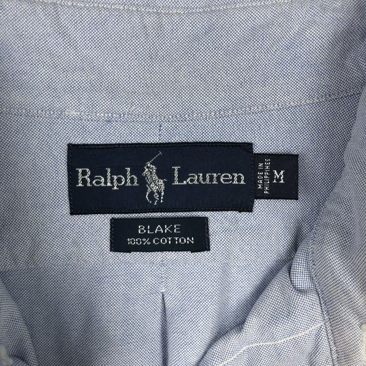Ralph Lauren BLAKE long sleeve button down shirt, men's size M cotton blue type Vintage Second Hand
