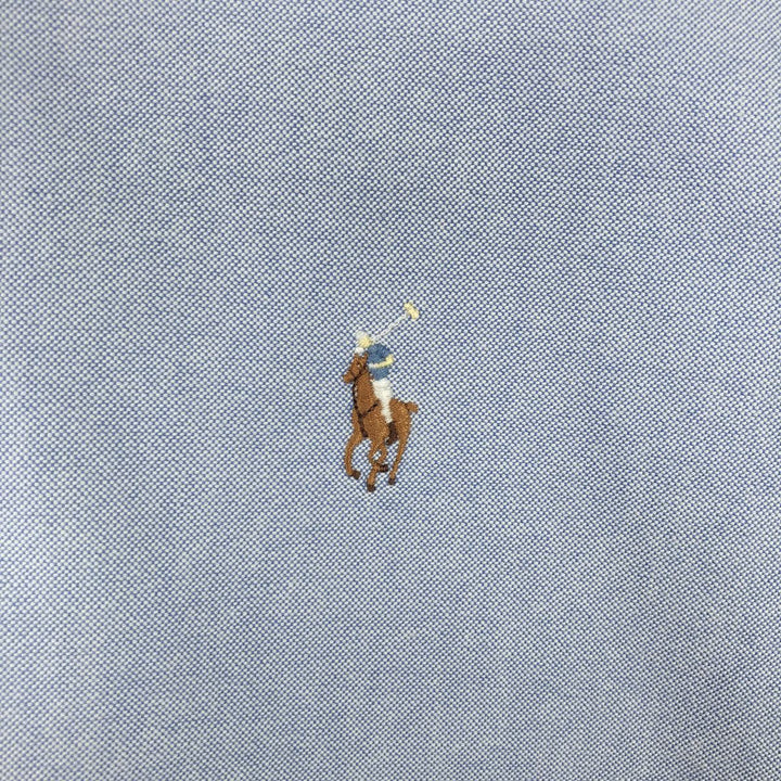 Ralph Lauren BLAKE long sleeve button down shirt, men's size M cotton blue type Vintage Second Hand