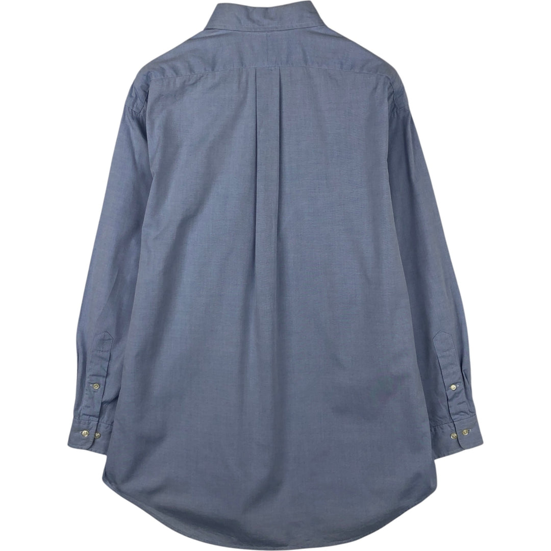 Ralph Lauren BLAKE long sleeve button down shirt, men's size L cotton blue type Vintage Second Hand