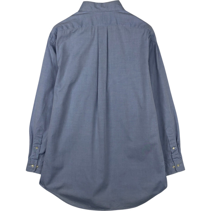 Ralph Lauren BLAKE long sleeve button down shirt, men's size L cotton blue type Vintage Second Hand