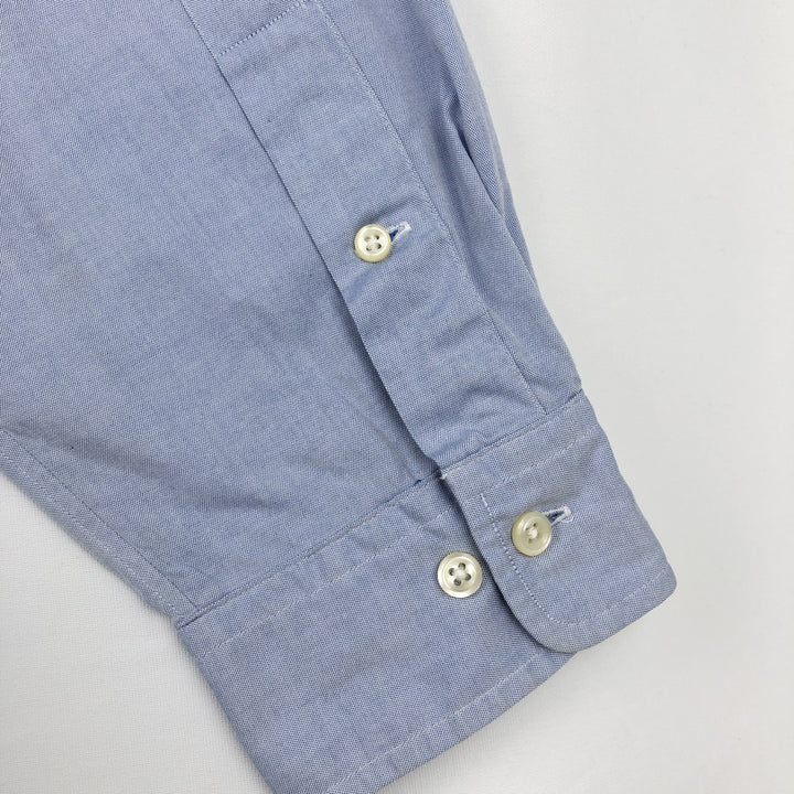 Ralph Lauren BLAKE long sleeve button down shirt, men's size L cotton blue type Vintage Second Hand