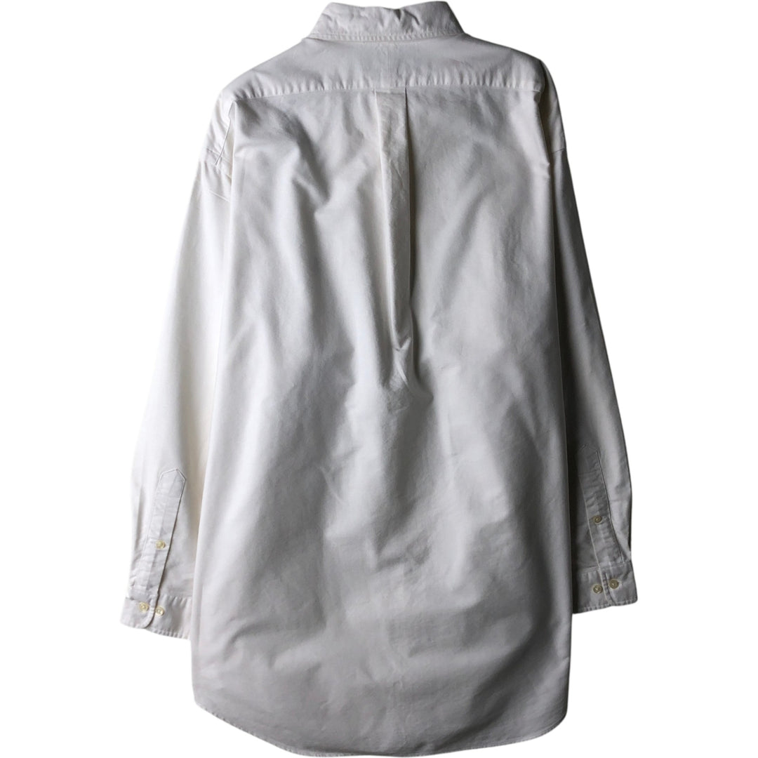 Ralph Lauren YARMOUTH long sleeve button down shirt, men's XL size cotton white type Vintage Second Hand