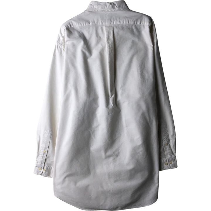 Ralph Lauren YARMOUTH long sleeve button down shirt, men's XL size cotton white type Vintage Second Hand