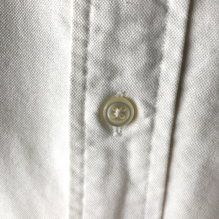 Ralph Lauren YARMOUTH long sleeve button down shirt, men's XL size cotton white type Vintage Second Hand