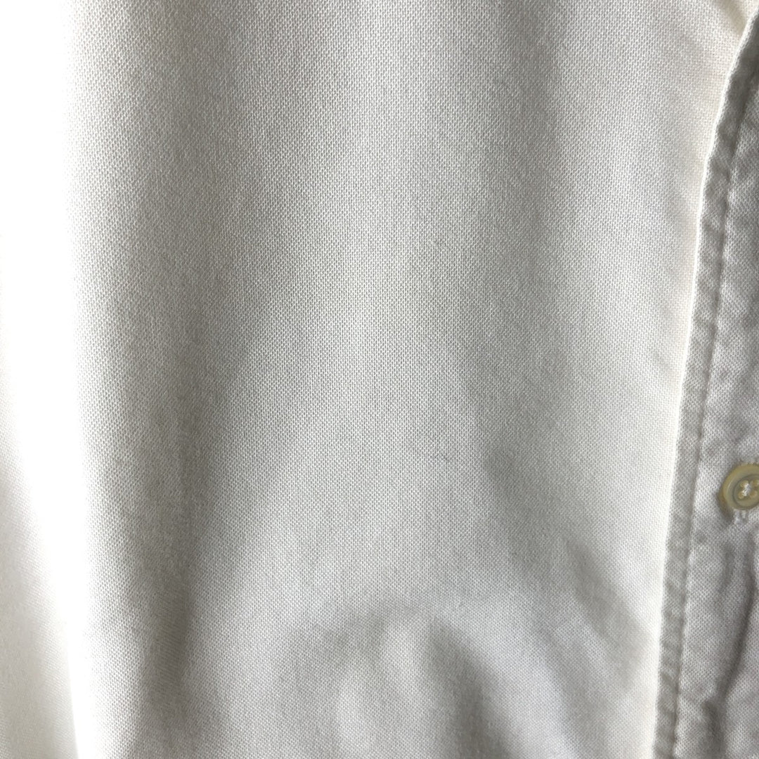 Ralph Lauren YARMOUTH long sleeve button down shirt, men's XL size cotton white type Vintage Second Hand