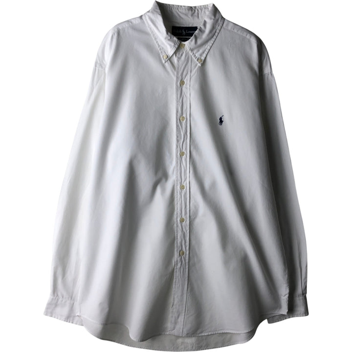 Ralph Lauren Classic Fit Long Sleeve Button Down Shirt Men's XL cotton white type Vintage Second Hand
