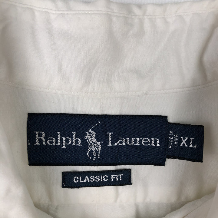 Ralph Lauren Classic Fit Long Sleeve Button Down Shirt Men's XL cotton white type Vintage Second Hand