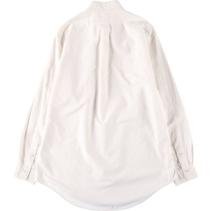 Ralph Lauren long sleeve button down shirt, men's size M cotton white type Vintage Second Hand