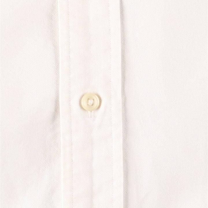 Ralph Lauren long sleeve button down shirt, men's size M cotton white type Vintage Second Hand