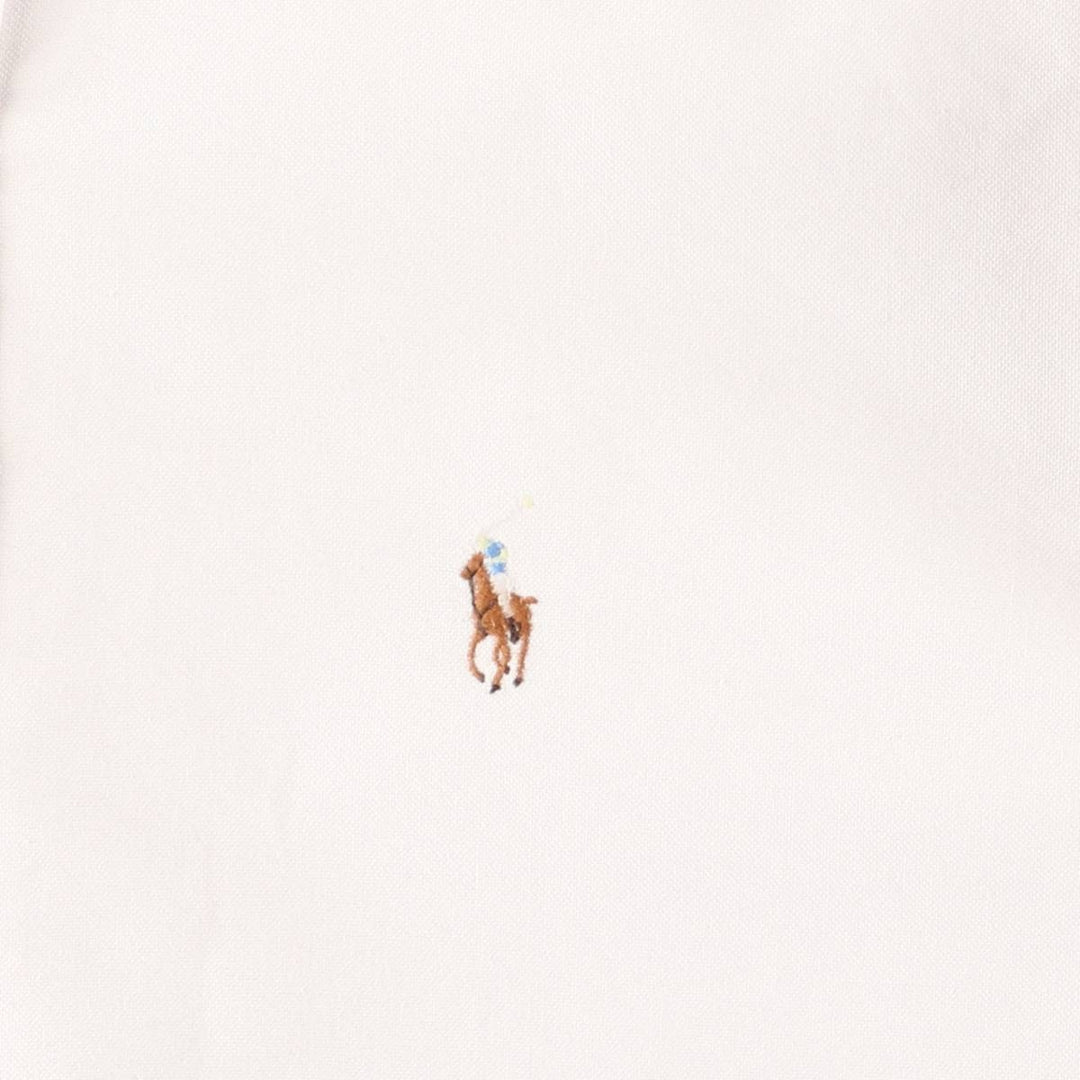 Ralph Lauren long sleeve button down shirt, men's size M cotton white type Vintage Second Hand