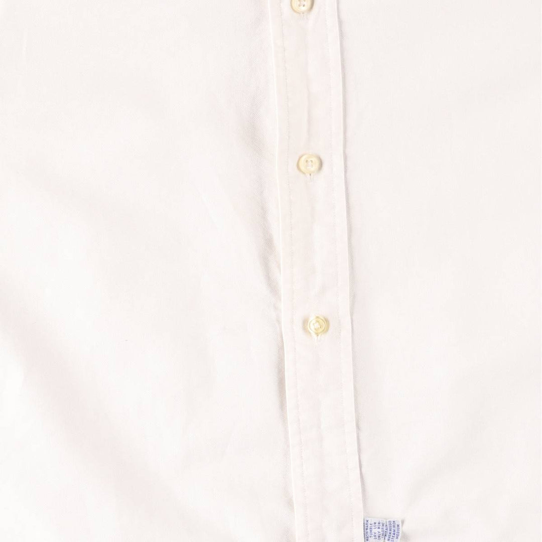 Ralph Lauren long sleeve button down shirt, men's size M cotton white type Vintage Second Hand