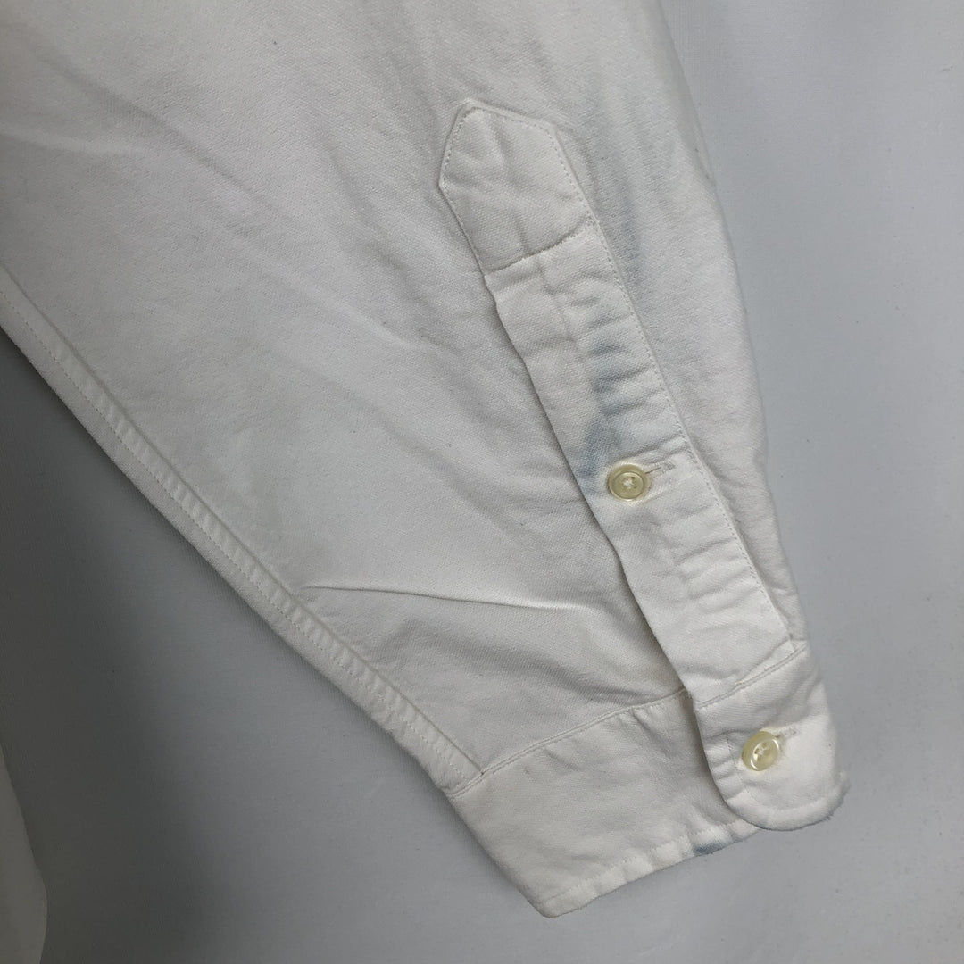 Ralph Lauren Classic Fit Long Sleeve Button Down Shirt, Men's Size L cotton white type Vintage Second Hand