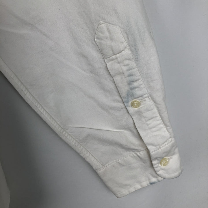 Ralph Lauren Classic Fit Long Sleeve Button Down Shirt, Men's Size L cotton white type Vintage Second Hand