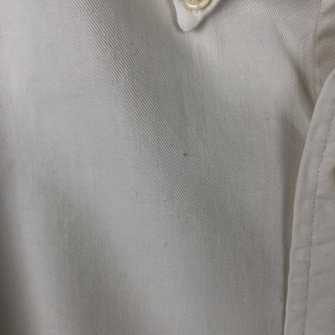 Ralph Lauren long sleeve button down shirt, men's size L cotton white type Vintage Second Hand