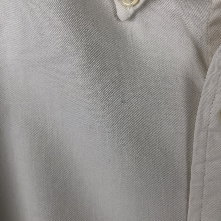 Ralph Lauren long sleeve button down shirt, men's size L cotton white type Vintage Second Hand