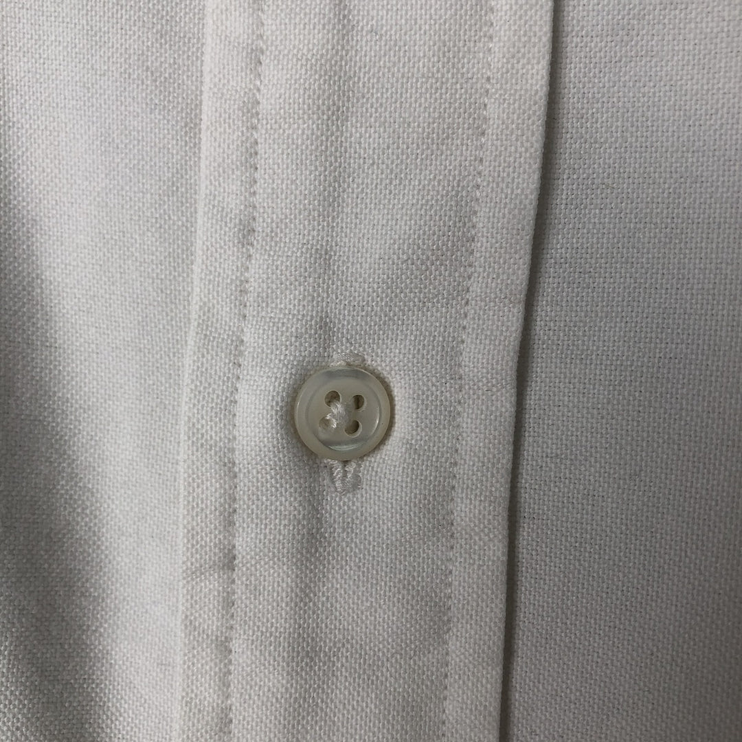 Ralph Lauren long sleeve button down shirt, men's size M cotton white type Vintage Second Hand