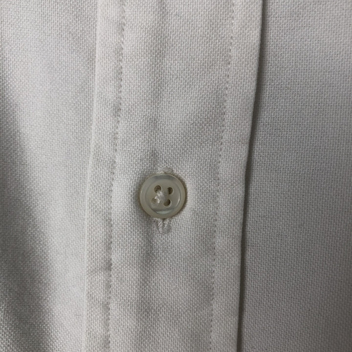 Ralph Lauren long sleeve button down shirt, men's size M cotton white type Vintage Second Hand