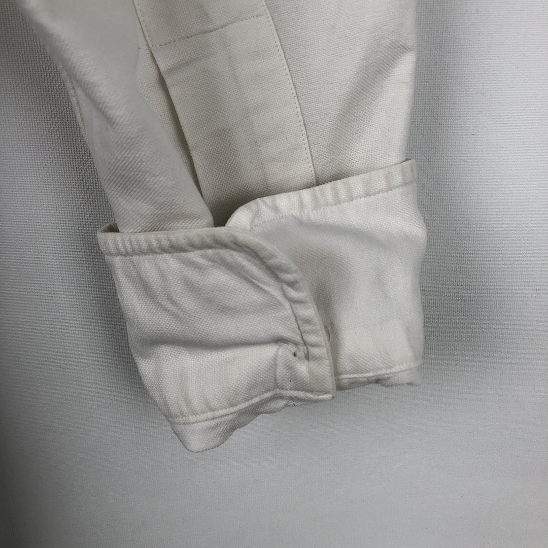 Ralph Lauren long sleeve button down shirt, men's size M cotton white type Vintage Second Hand