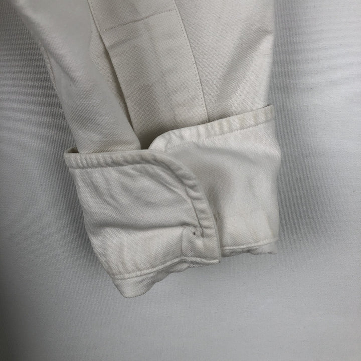 Ralph Lauren long sleeve button down shirt, men's size M cotton white type Vintage Second Hand