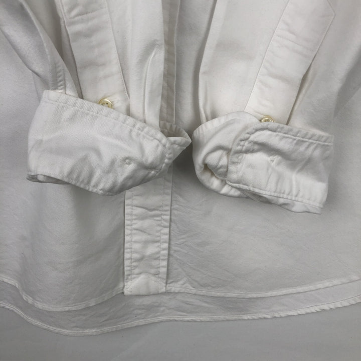 Ralph Lauren Classic Fit Long Sleeve Button Down Shirt Men's XL cotton white type Vintage Second Hand