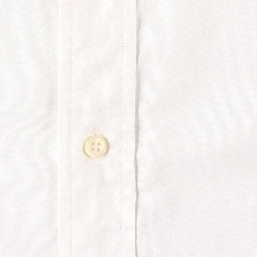 Ralph Lauren YARMOUTH long sleeve button down shirt, men's size L cotton white type Vintage Second Hand