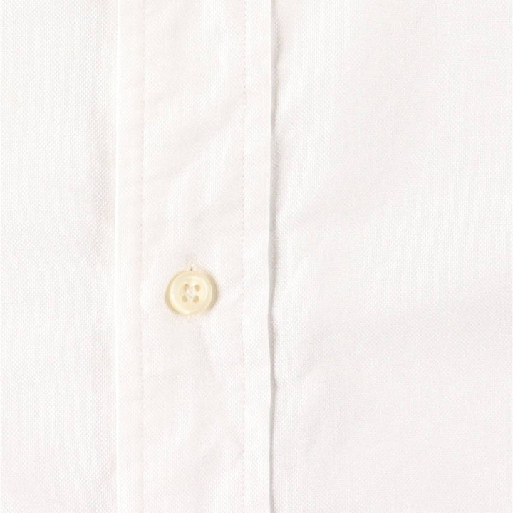 Ralph Lauren YARMOUTH long sleeve button down shirt, men's size L cotton white type Vintage Second Hand