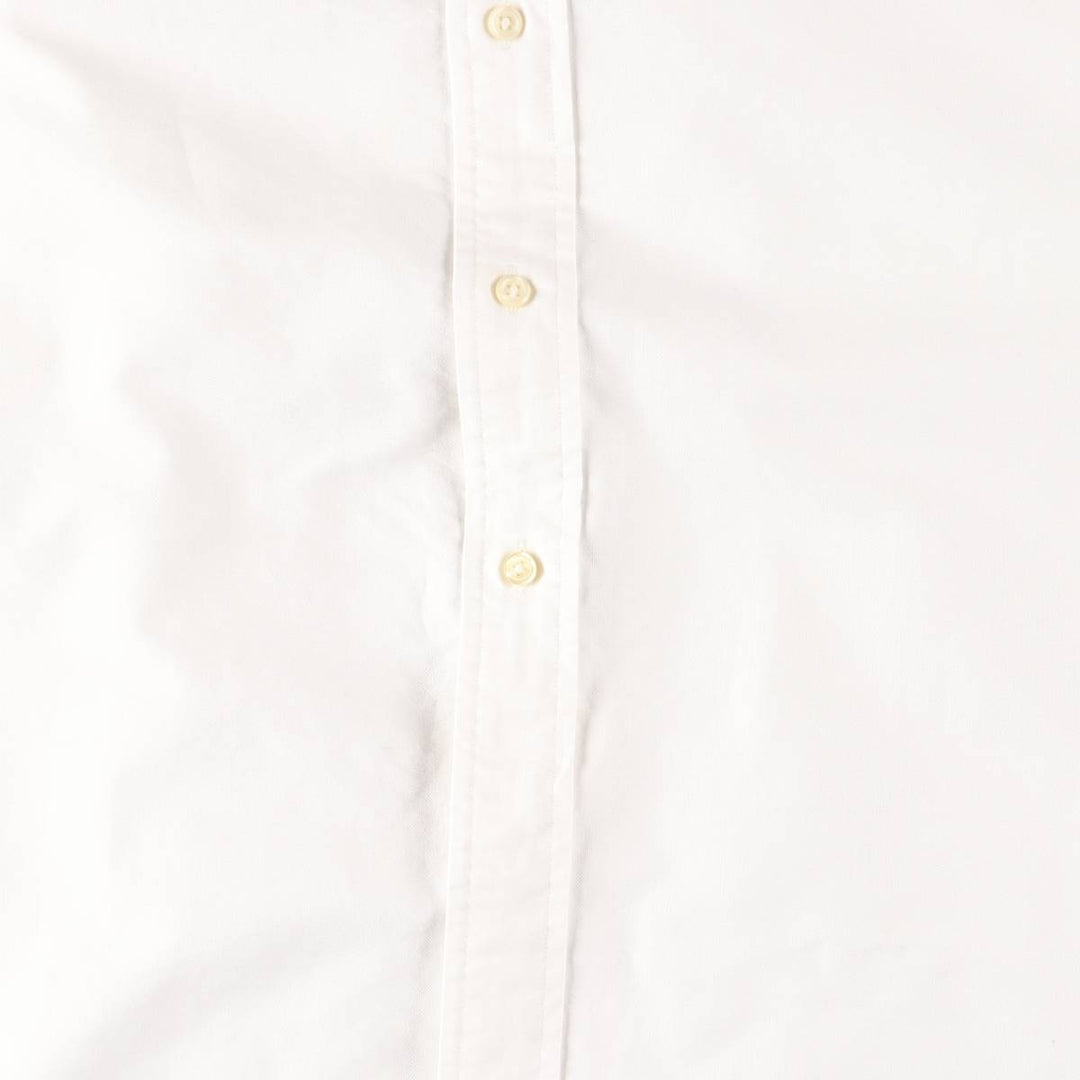 Ralph Lauren YARMOUTH long sleeve button down shirt, men's size L cotton white type Vintage Second Hand