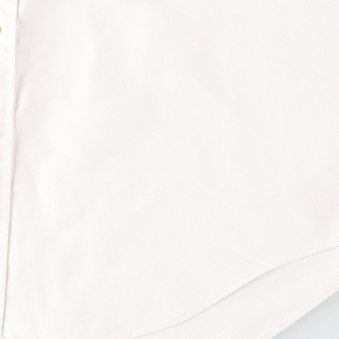 Ralph Lauren YARMOUTH long sleeve button down shirt, men's size L cotton white type Vintage Second Hand
