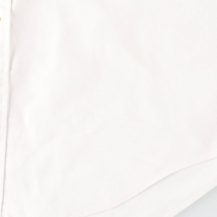 Ralph Lauren YARMOUTH long sleeve button down shirt, men's size L cotton white type Vintage Second Hand