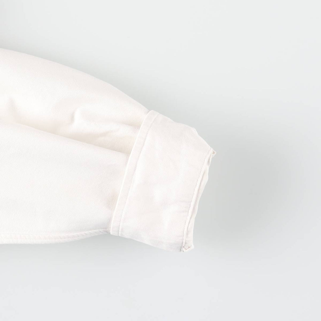 Ralph Lauren YARMOUTH long sleeve button down shirt, men's size L cotton white type Vintage Second Hand