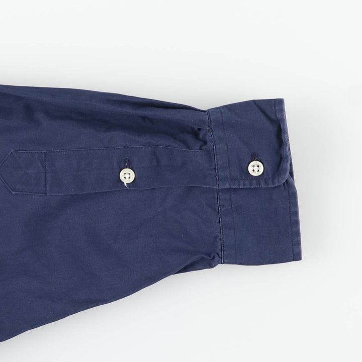 Ralph Lauren BLAKE long sleeve button down shirt, men's XL size cotton navy blue type Vintage Second Hand