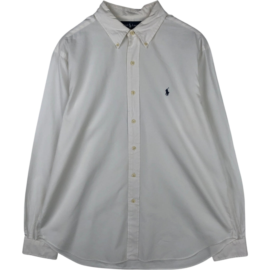 Ralph Lauren Classic Fit Long Sleeve Button Down Shirt Men's XL cotton white type Vintage Second Hand