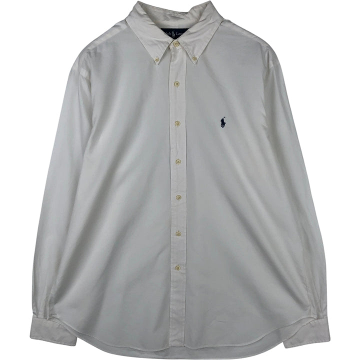 Ralph Lauren Classic Fit Long Sleeve Button Down Shirt Men's XL cotton white type Vintage Second Hand