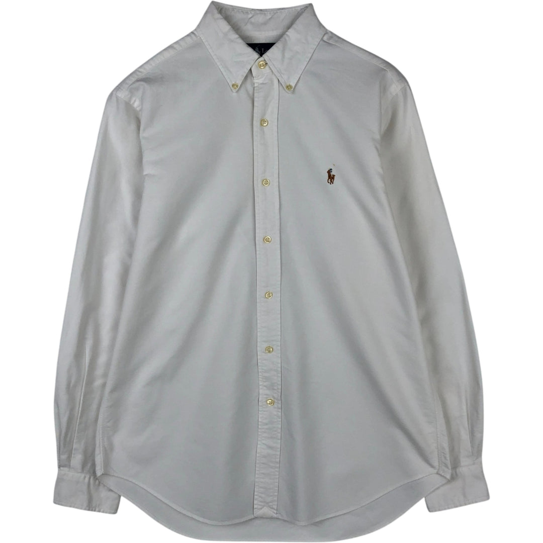 Ralph Lauren Classic Fit long sleeve button down shirt, men's size M cotton white type Vintage Second Hand