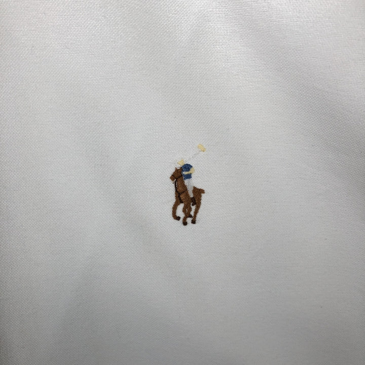 Ralph Lauren Classic Fit long sleeve button down shirt, men's size M cotton white type Vintage Second Hand