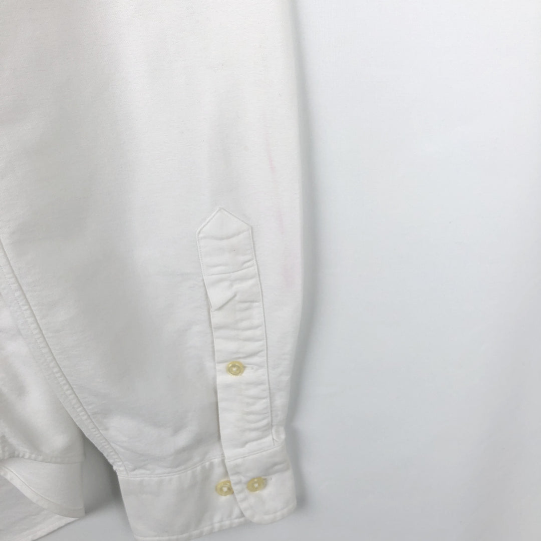 Ralph Lauren Classic Fit long sleeve button down shirt, men's size M cotton white type Vintage Second Hand