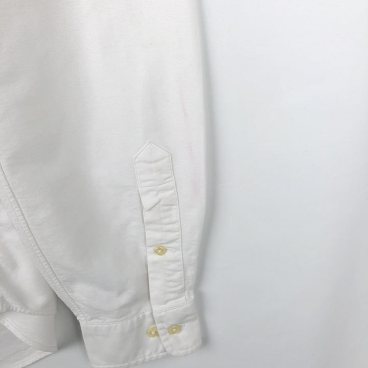 Ralph Lauren Classic Fit long sleeve button down shirt, men's size M cotton white type Vintage Second Hand