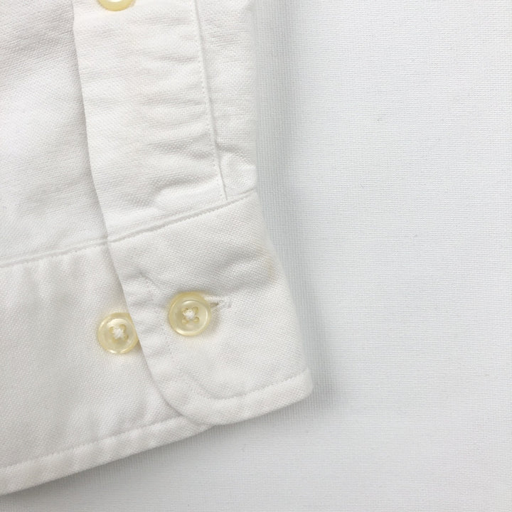 Ralph Lauren Classic Fit long sleeve button down shirt, men's size M cotton white type Vintage Second Hand
