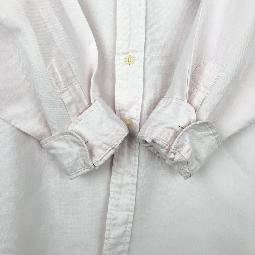Ralph Lauren POLO GOLF LOFTING Long-Sleeve Linen Shirt, Men's Size L (approx.) linen white type Vintage Second Hand