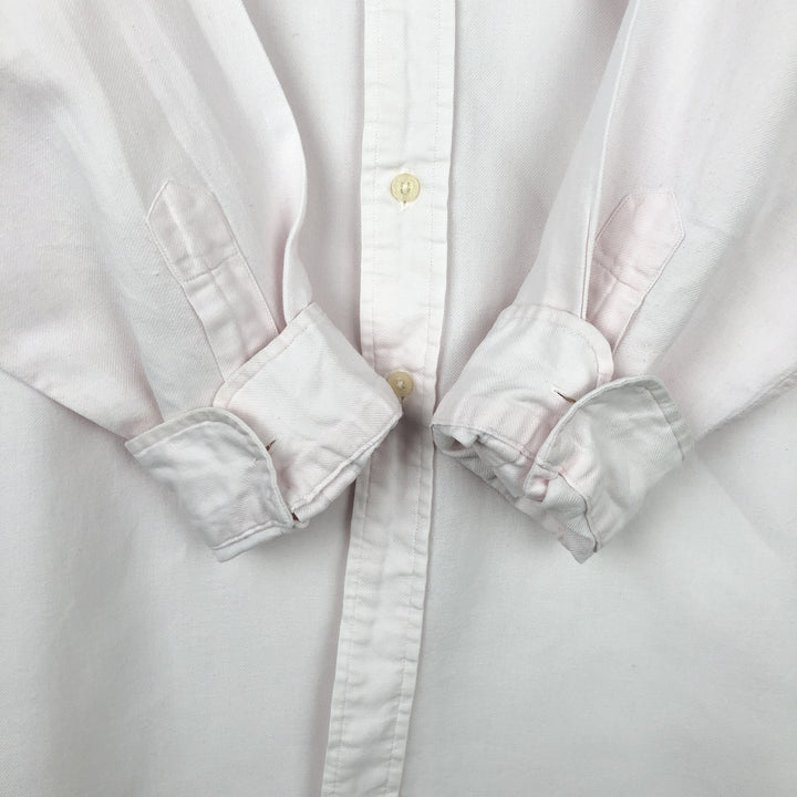 Ralph Lauren POLO GOLF LOFTING Long-Sleeve Linen Shirt, Men's Size L (approx.) linen white type Vintage Second Hand