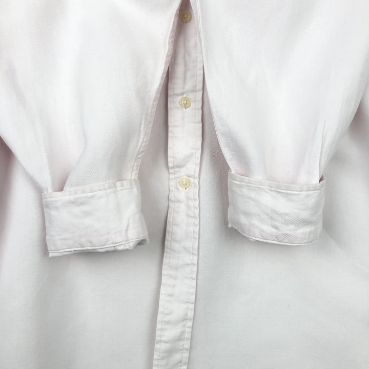 Ralph Lauren POLO GOLF LOFTING Long-Sleeve Linen Shirt, Men's Size L (approx.) linen white type Vintage Second Hand