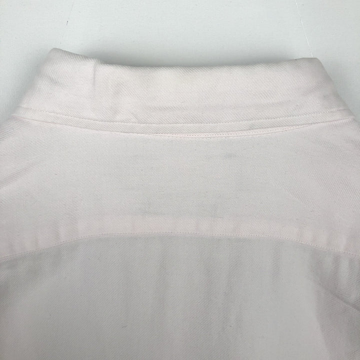 Ralph Lauren POLO GOLF LOFTING Long-Sleeve Linen Shirt, Men's Size L (approx.) linen white type Vintage Second Hand
