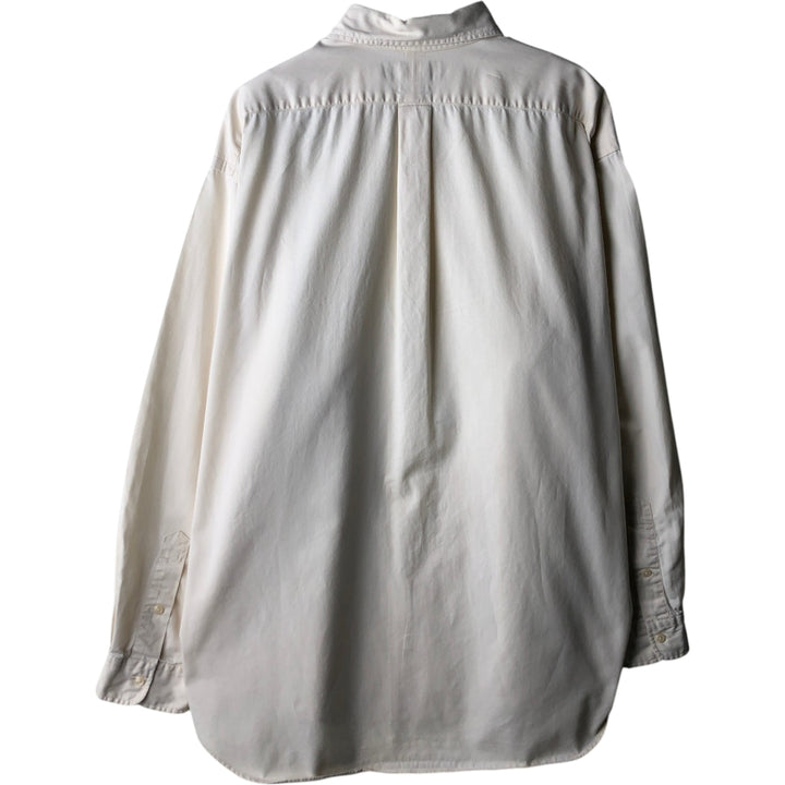 Ralph Lauren BLAIRE long sleeve button down shirt, men's XL size cotton Beige type Vintage Second Hand