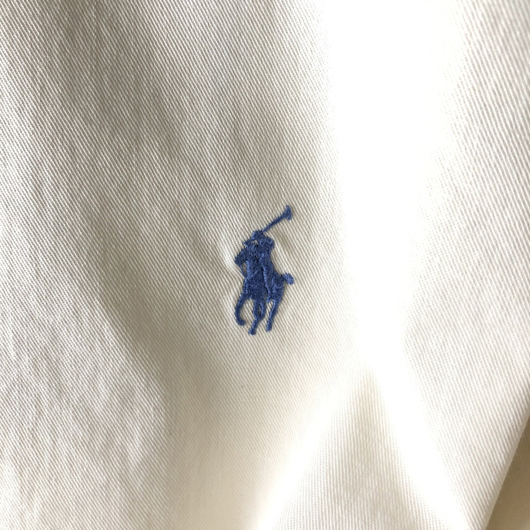 Ralph Lauren BLAIRE long sleeve button down shirt, men's XL size cotton Beige type Vintage Second Hand