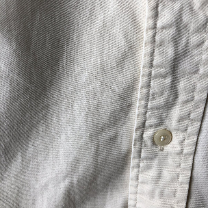 Ralph Lauren BLAIRE long sleeve button down shirt, men's XL size cotton Beige type Vintage Second Hand