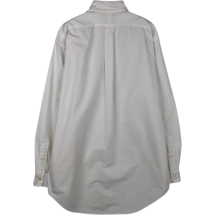 Ralph Lauren YARMOUTH long sleeve button down shirt, men's size M cotton white type Vintage Second Hand