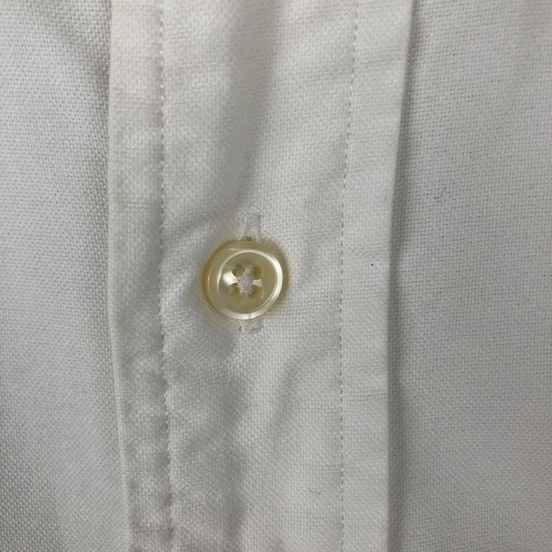 Ralph Lauren YARMOUTH long sleeve button down shirt, men's size M cotton white type Vintage Second Hand